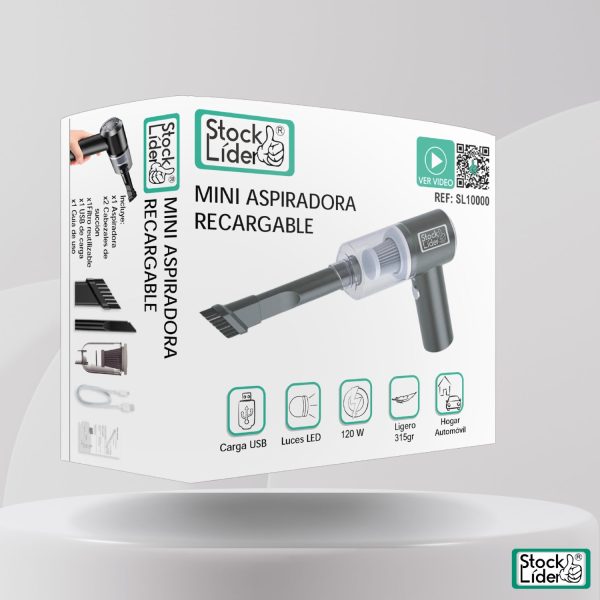 Mini aspiradora recargable