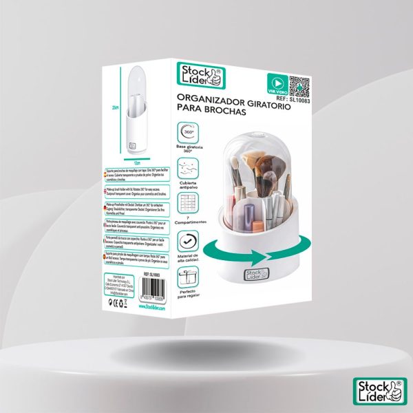 Organizador giratorio para brochas