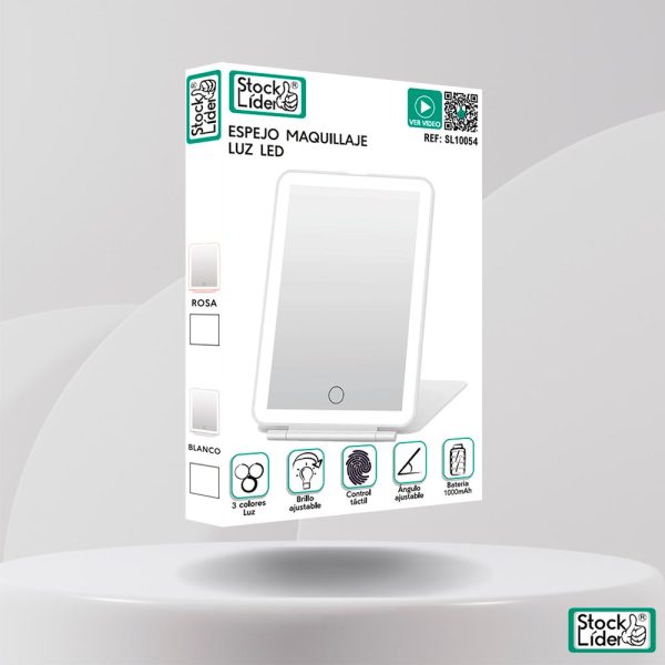 Espejo maquillaje luz LED