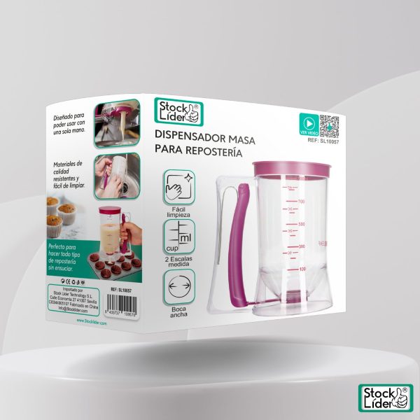 Dispensador masa para repostería