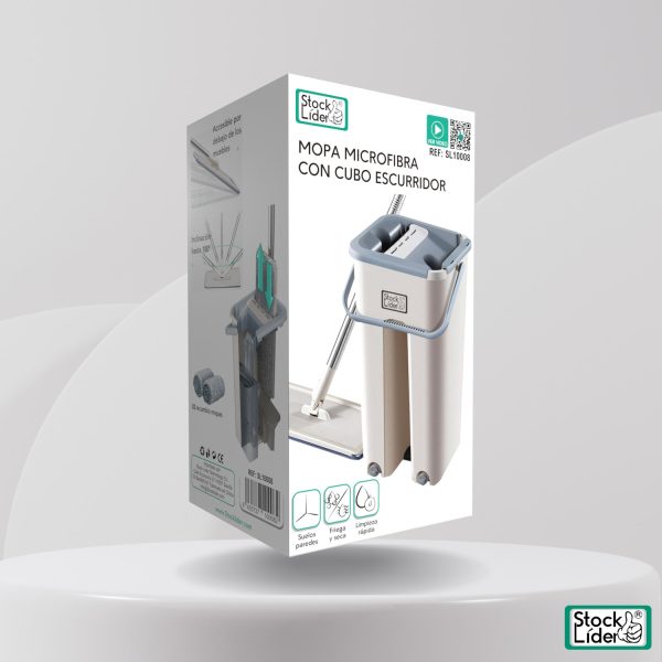 Mopa microfibra con cubo escurridor