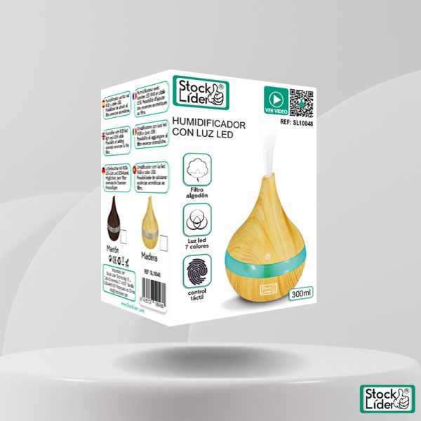 Humidificador con luz LED