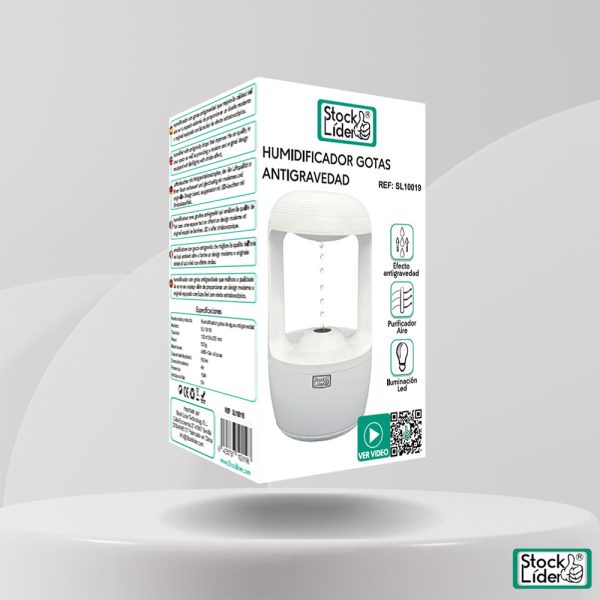 Humidificador gotas antigravedad