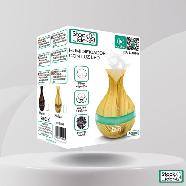 Humidificador con luz LED