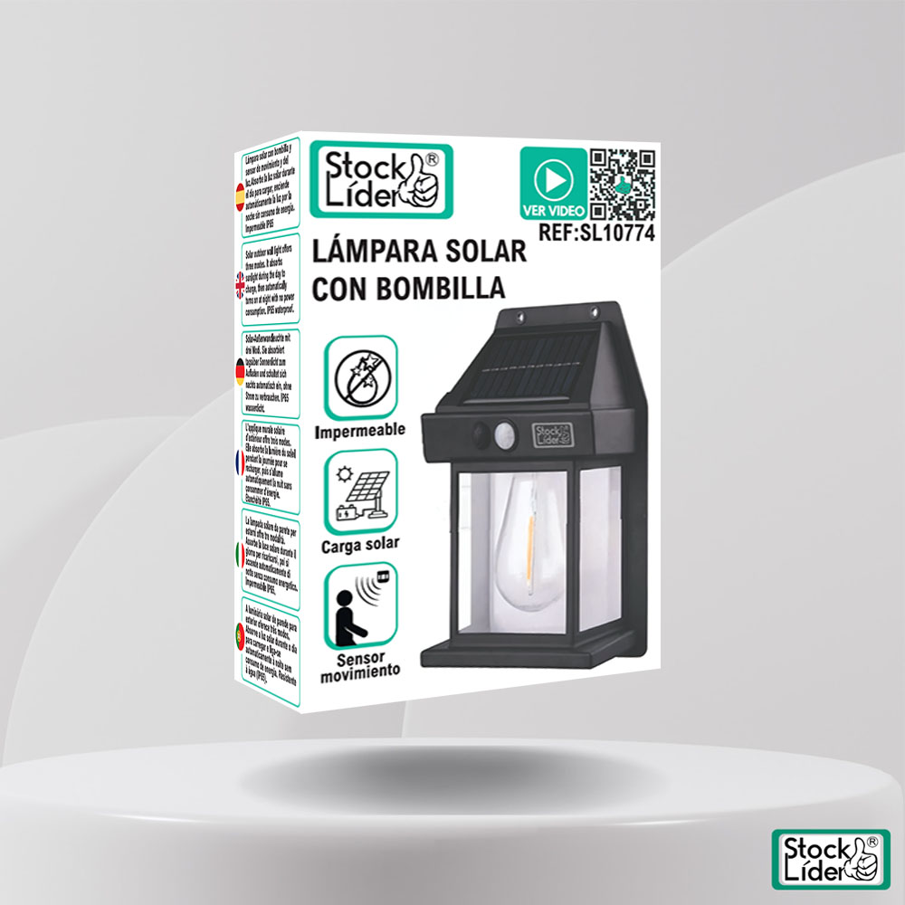 Lámpara solar con bombilla